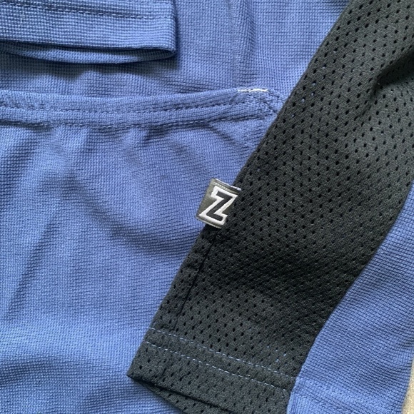 ZOIC Mens Mountain Bike Jersey 1/2 Zip Sz L Blue/Black #51K - Picture 5 of 10